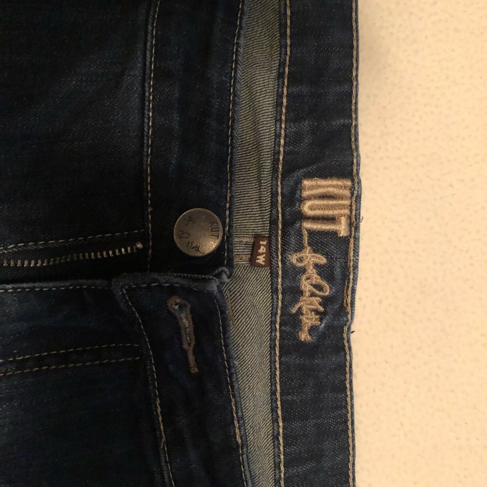 Worn a few times, lost weight!   The demin is very nice and thick! Straight leg